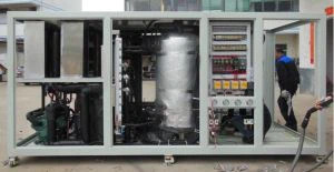 Vytápění a chlazení chladiče dvojího užití